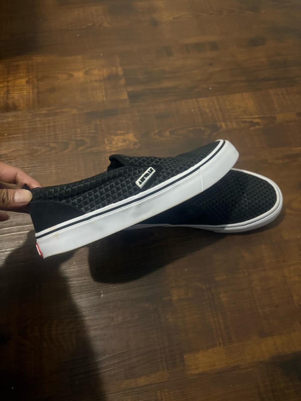 Men's Black Slip-On Canvas Sneakers - Unbranded